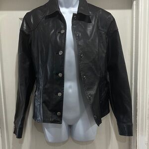 No Boundaries Black Faux Leather Jacket